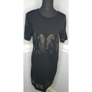 H&M divided black jersey dress SZ 6